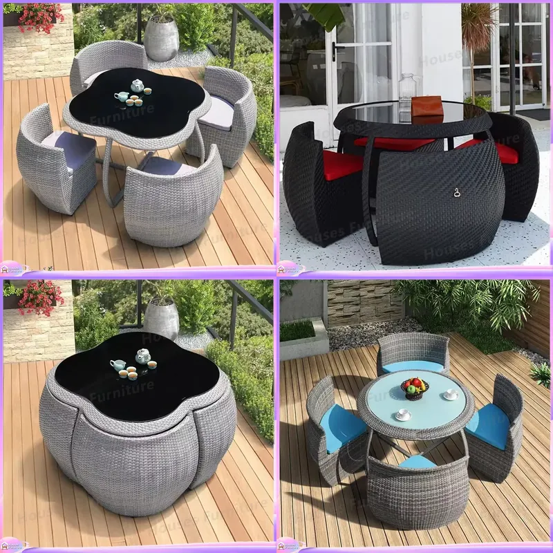 Outdoor Furniture Dining Set - Outdoor Rattan Dining Set Wicker Garden