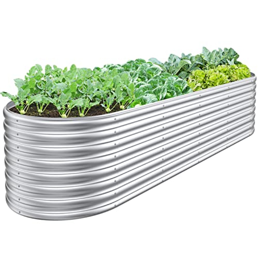 Planter Raised Metal - 8x2x2/6.5x3.5x2/5x5x2ft Outdoor Raised Garden Bed 9
