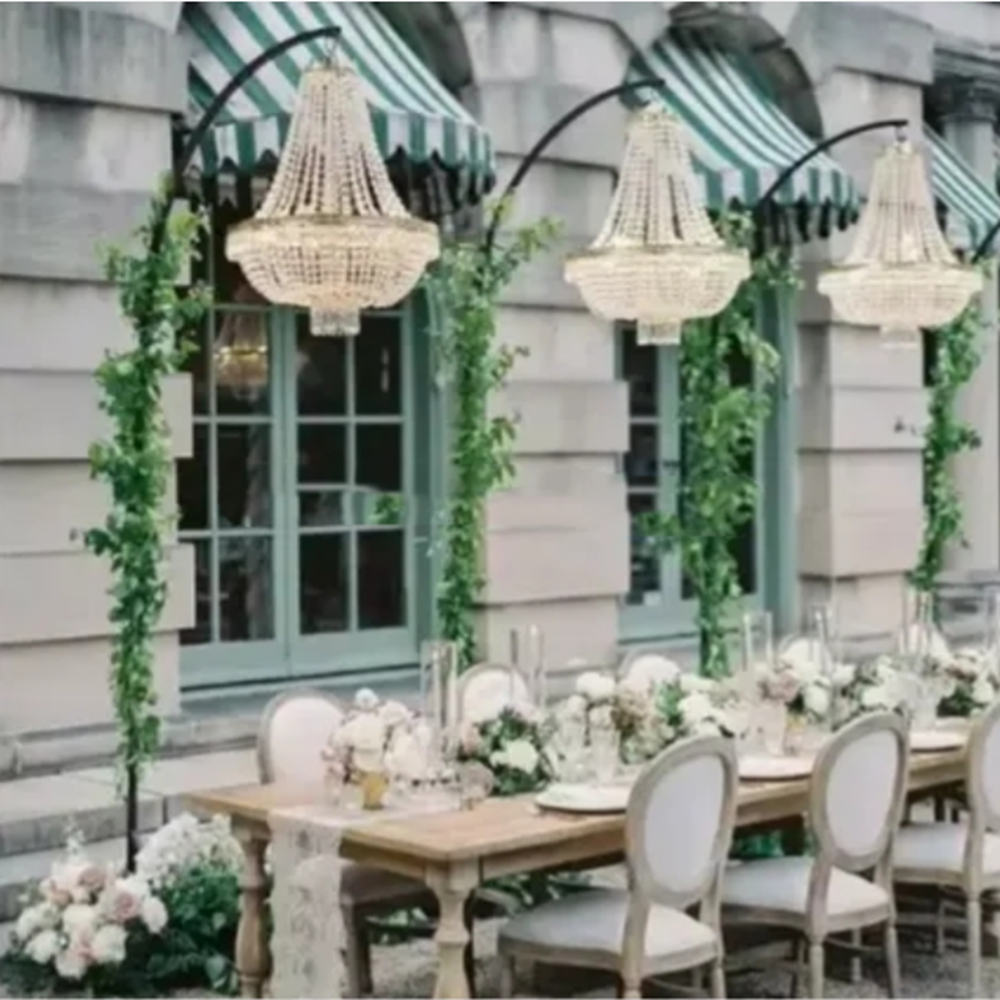 Outdoor Furniture Supplier - 4pcs Frame Wedding Centerpieces Supplier Black