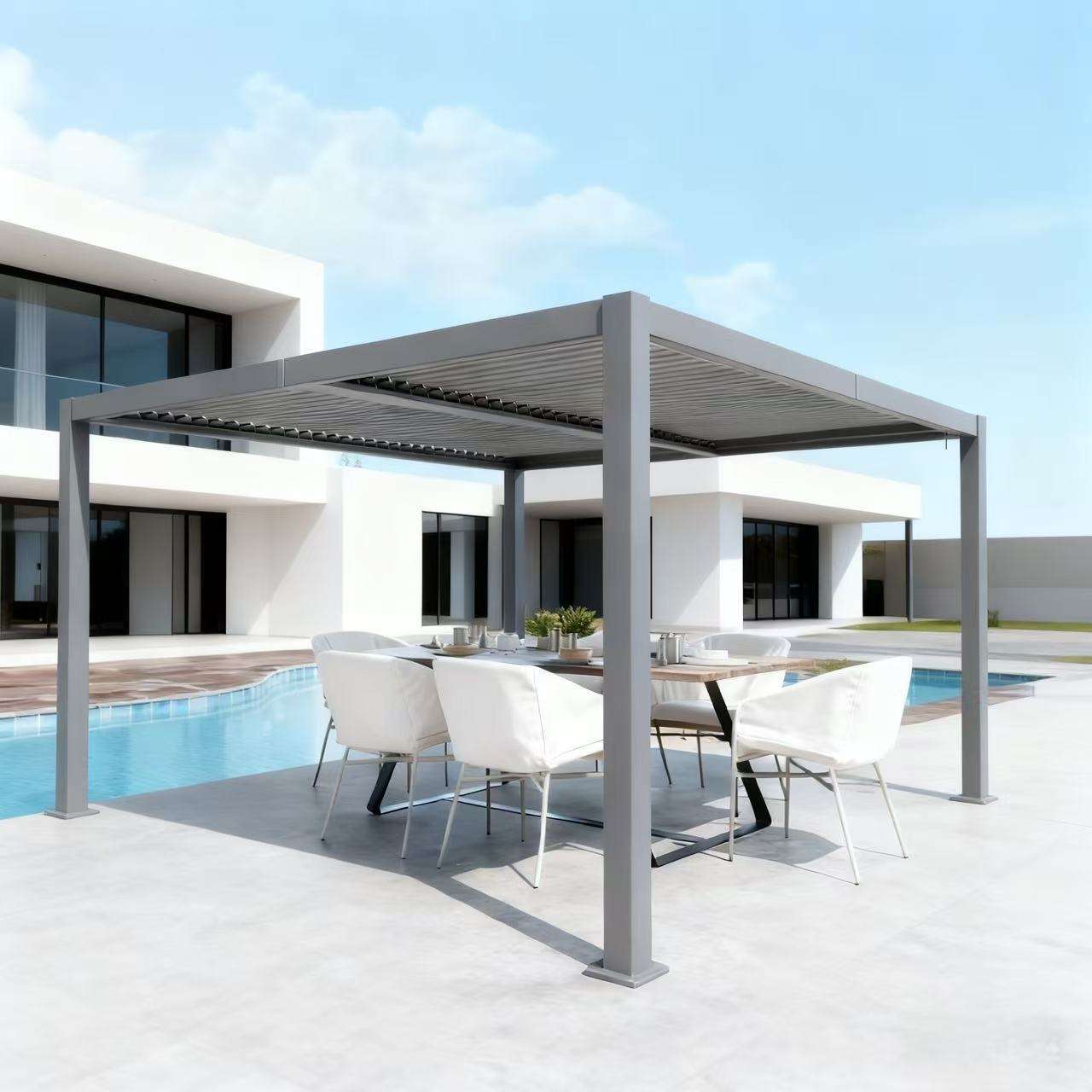 Outdoor Furniture Gazebo - Villa Fashion Outdoor Sun Protection Pavilion