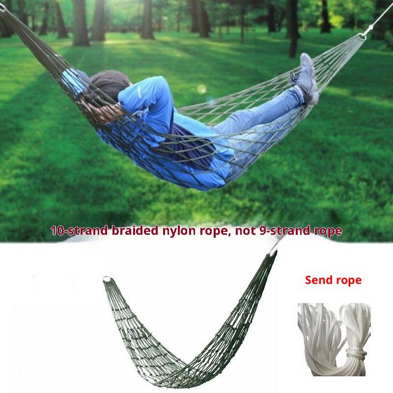 Garden Swing Chair - Thickened Nylon Rope Hammock for Garden