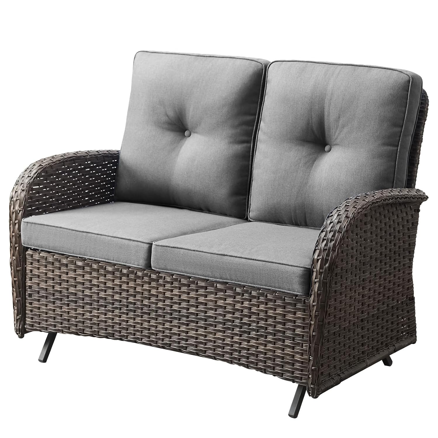 Outdoor Furniture Loveseat - Outdoor Glider Loveseat 500 Lbs 2