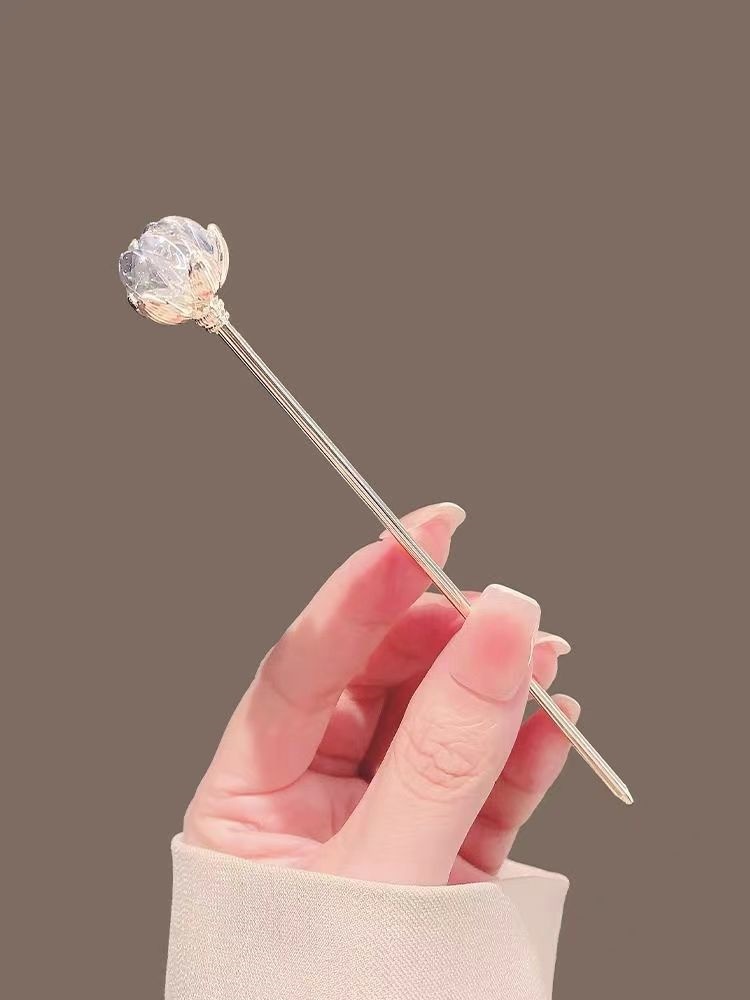 Outdoor Furniture Decor - Crystal Lotus Hairpin for Women, Ancient