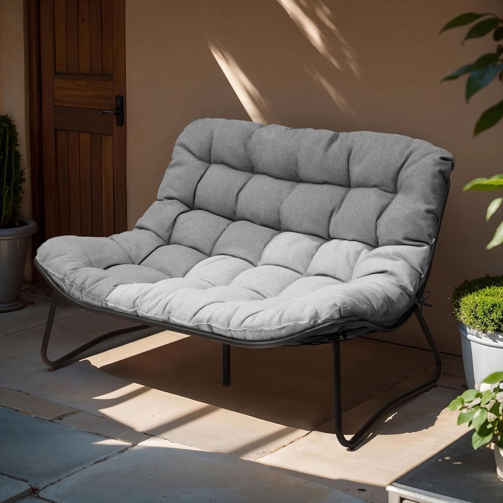 Outdoor Furniture Loveseat - Outdoor Loveseat, 2-Seat Soa with Sot