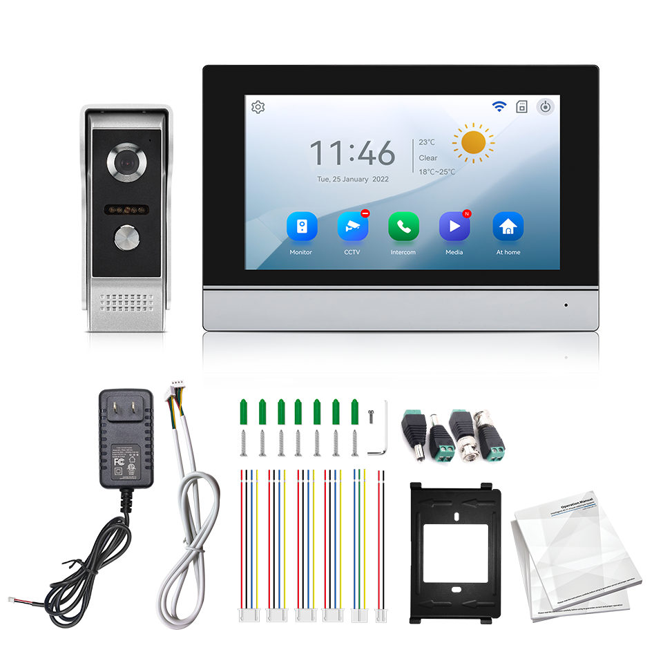 Outdoor Furniture Glider - 7Inch IPS Screen 2MP Tuya Remote