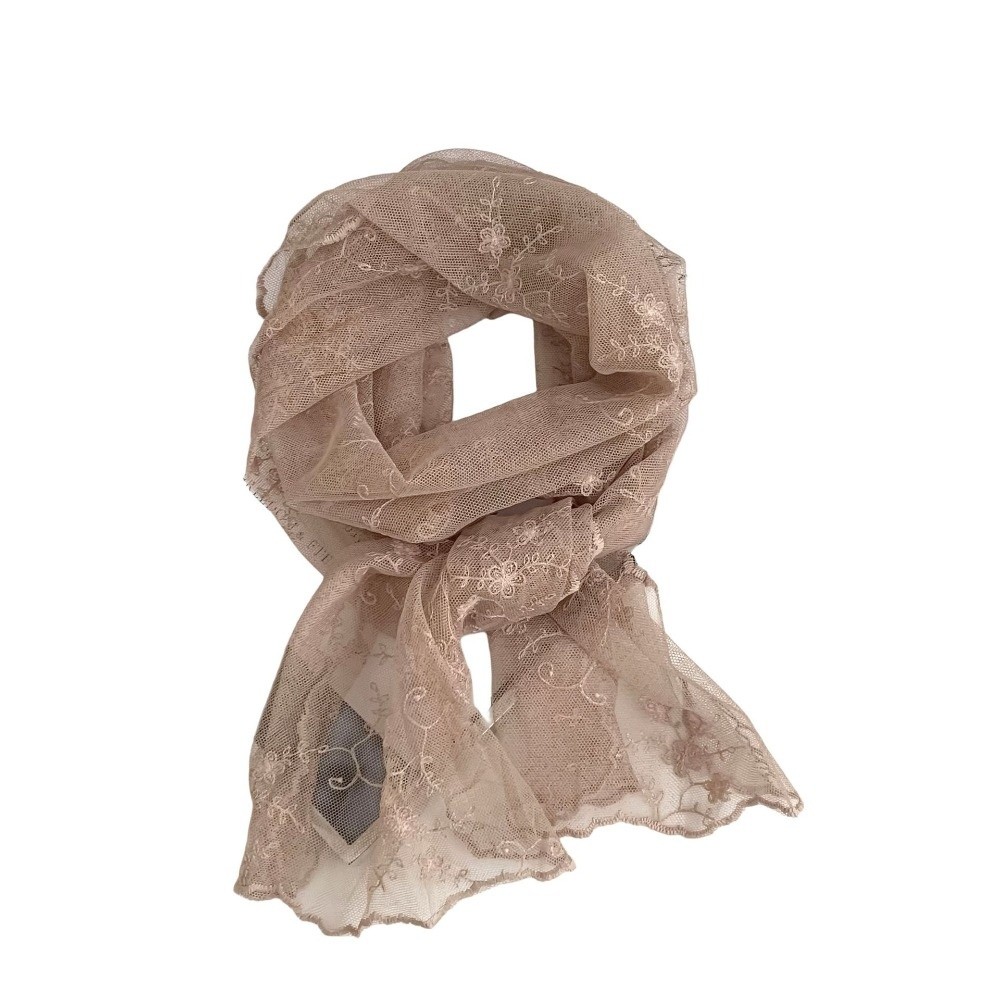 Fashion Long Lace Scarf Breath - Outdoor Furniture Decor review and price