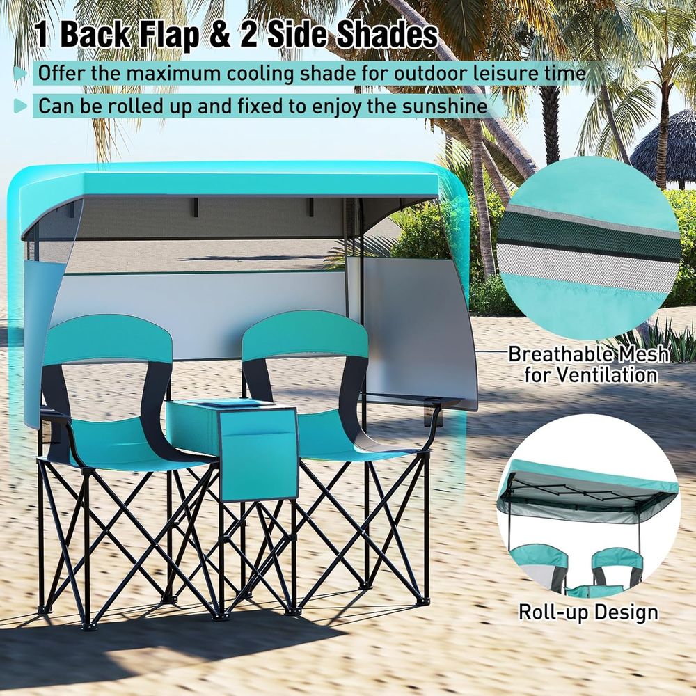 Camping Chair with , 2-Person  - Outdoor Furniture Loveseat review and price