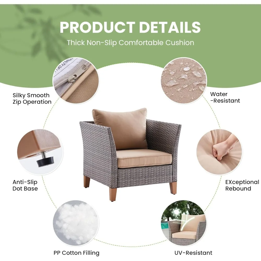 5-Piece Patio Furniture Set, O - Outdoor Furniture Loveseat review and price
