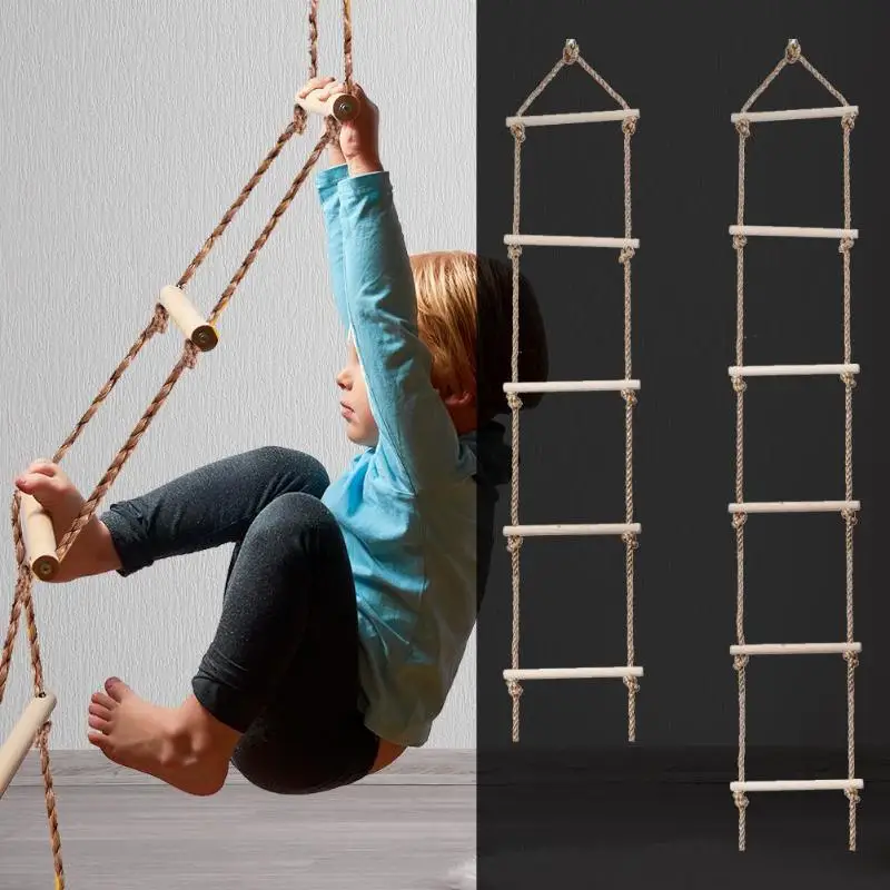Kids Wooden Ladder Outdoor Act - Garden Swing Chair review and price