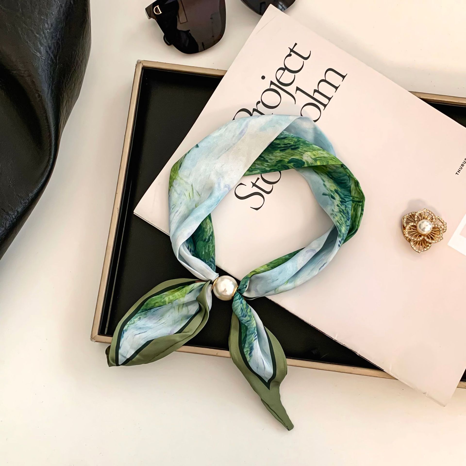 Cashew Flower Silk Scarf Effor - Outdoor Furniture Decor review and price