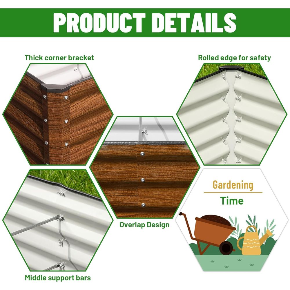2-Pack 6x2x2T Galvanized Raise - Planter Raised Metal review and price