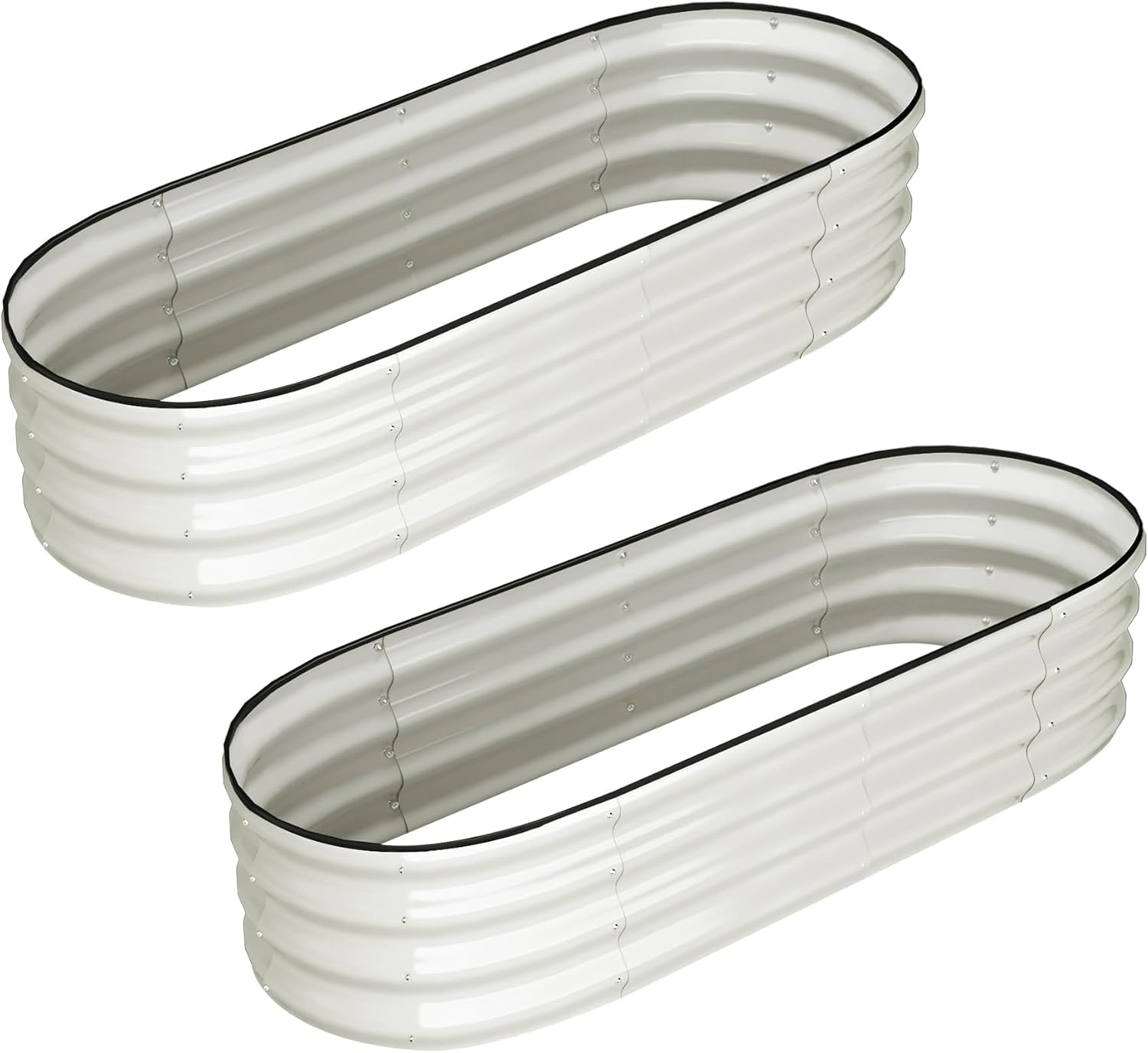 Tacleekii 6X3X1FT Oval Galvani - Planter Raised Metal review and price