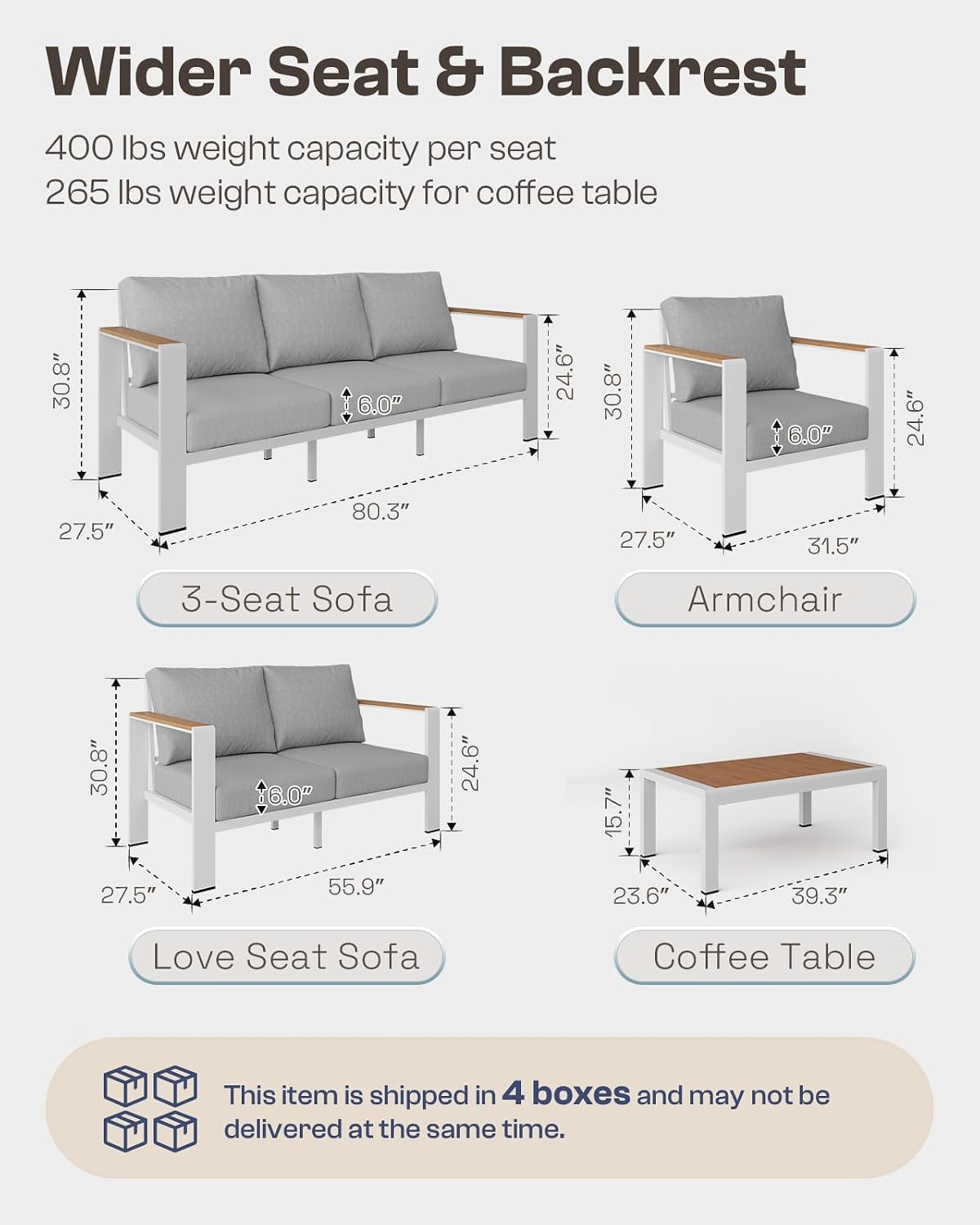 Aluminum Outdoor Loveseat, Rus - Outdoor Furniture Loveseat review and price