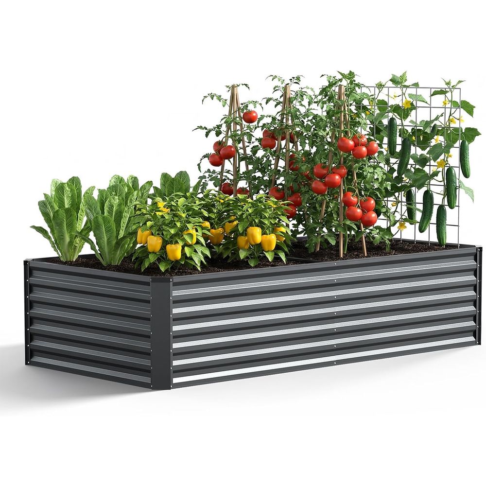 Large Outdoor Galvanized Raise - Planter Raised Metal review and price