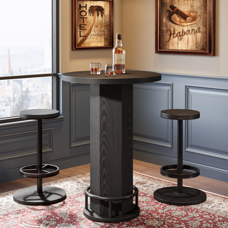 custom.Tribesigns Round Bar Ta - Bistro Table Set review and price