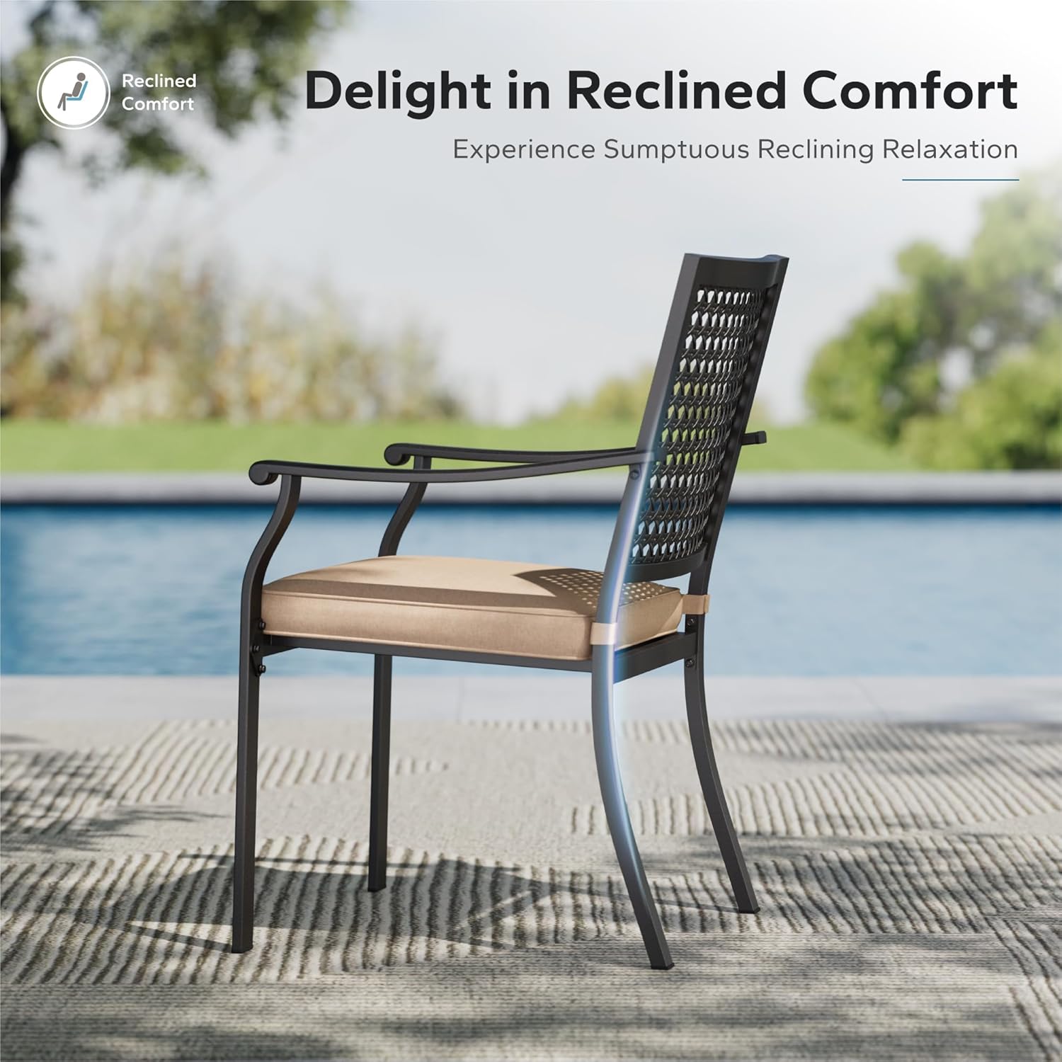 Metal Patio Dining Chairs Set  - Outdoor Furniture Dining Set review and price