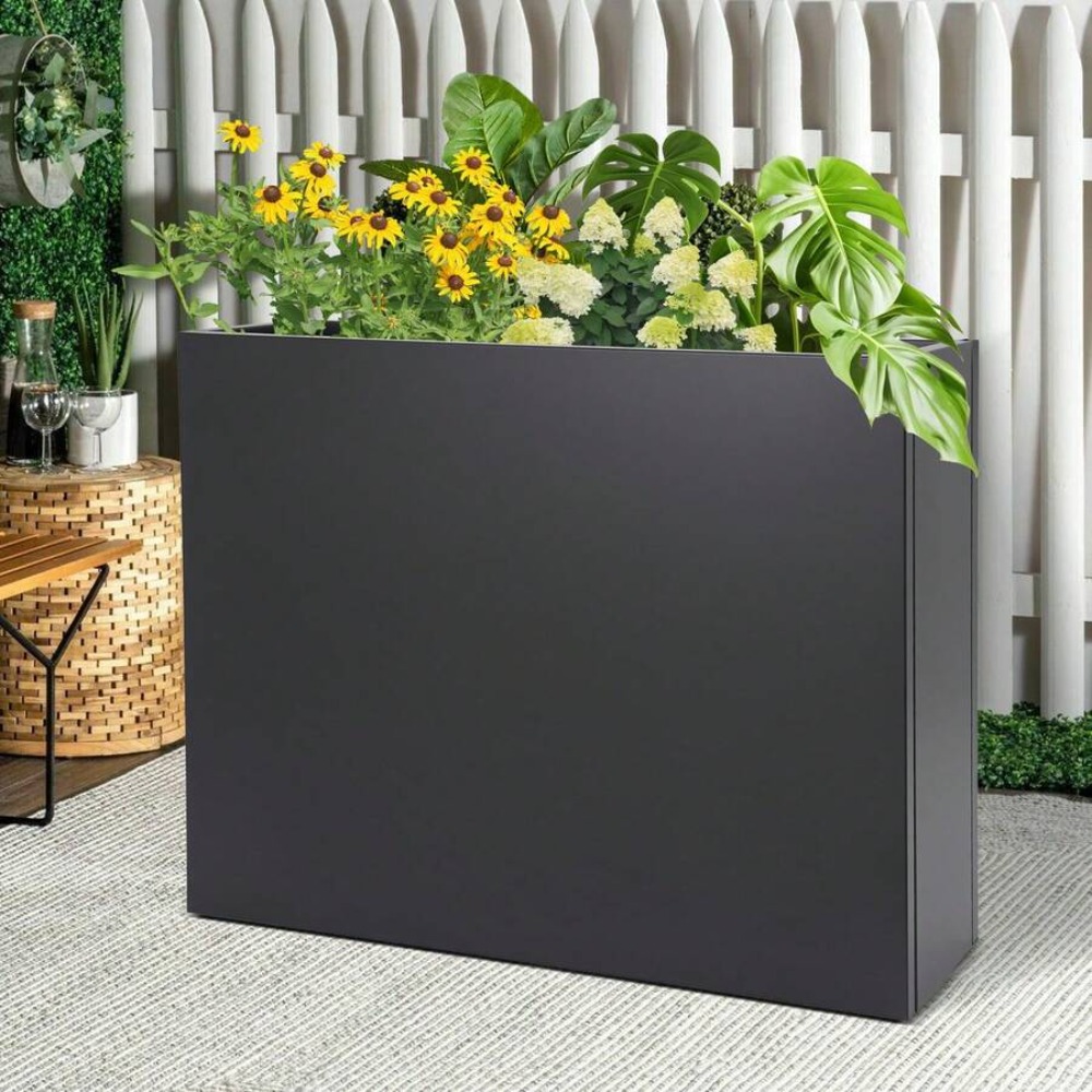 36x10x28 Inch Rectangular Plan - Planter Raised Metal review and price