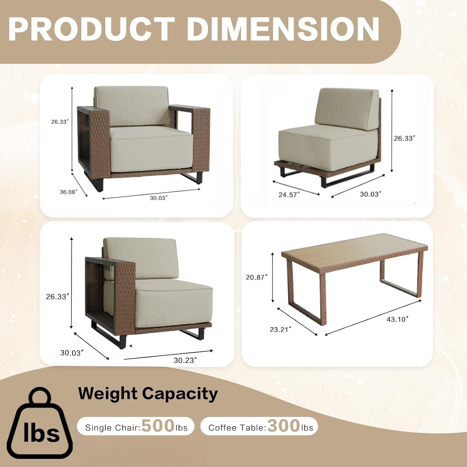 7 Pieces Outdoor Patio Furnitu - Outdoor Furniture Lounge Set review and price