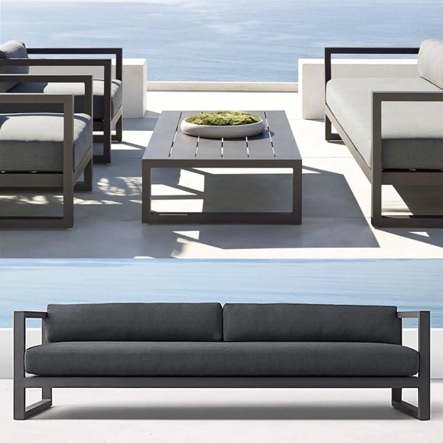 Outdoor Aluminum Modular Patio - Outdoor Furniture Loveseat review and price
