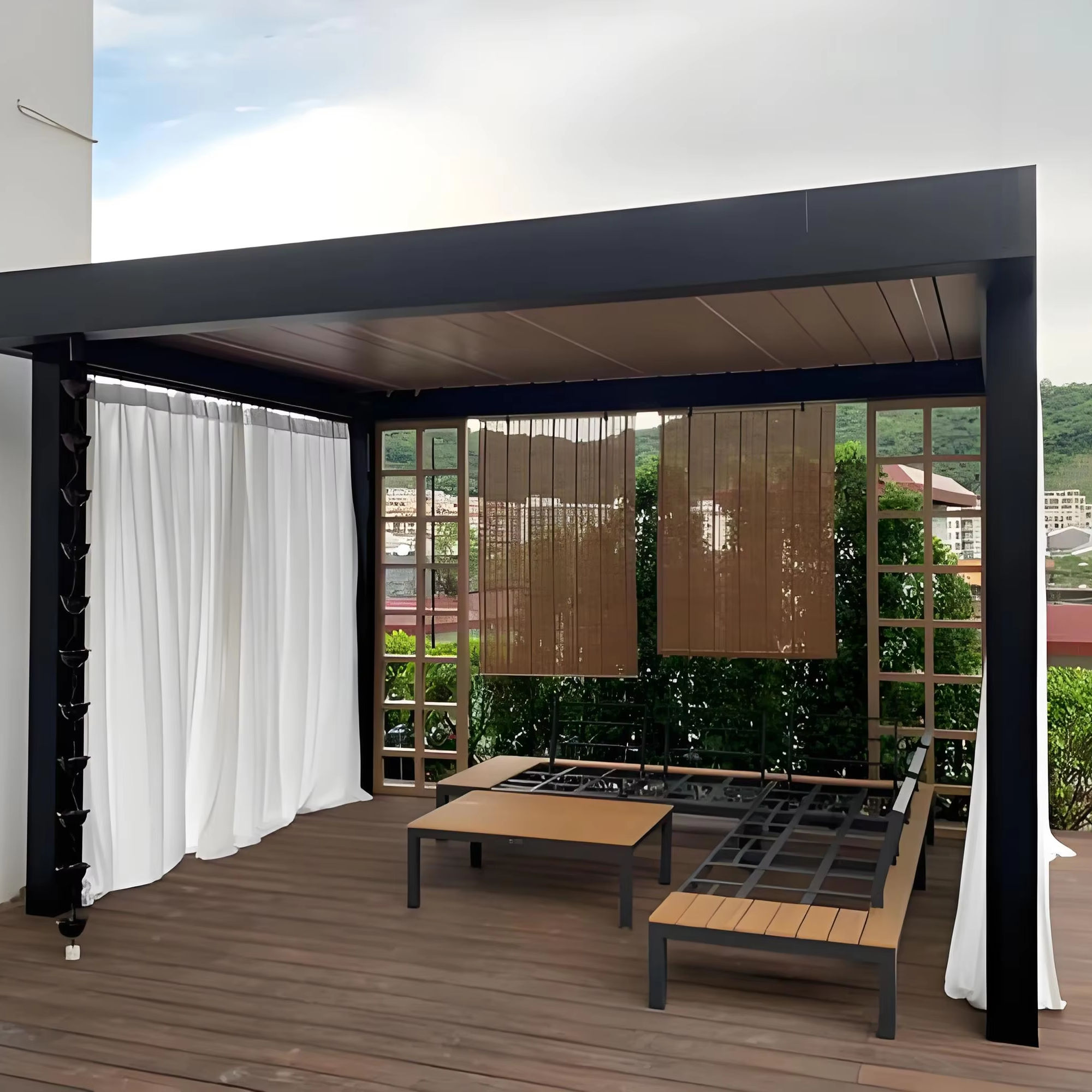 Various Sizes Aluminum Alloy R - Outdoor Furniture Gazebo review and price