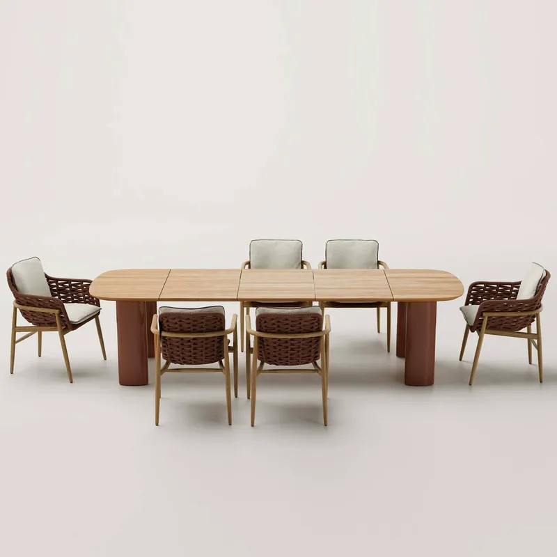 Nordic Rattan Outdoor Dining T - Outdoor Furniture Dining Set review and price