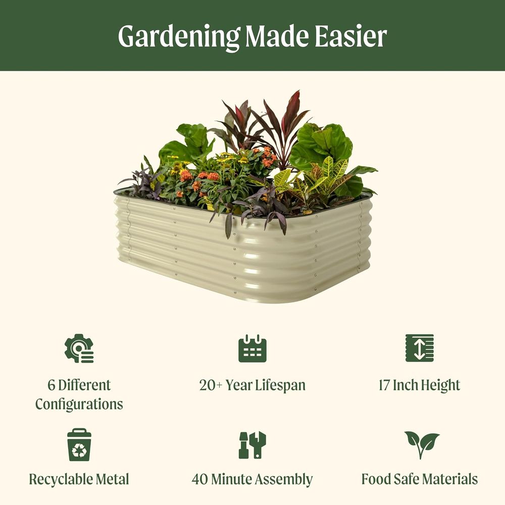Vego garden Raised Garden Bed  - Planter Raised Metal review and price