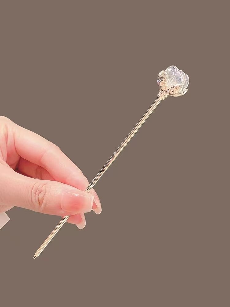 Crystal Lotus Hairpin for Wome - Outdoor Furniture Decor review and price