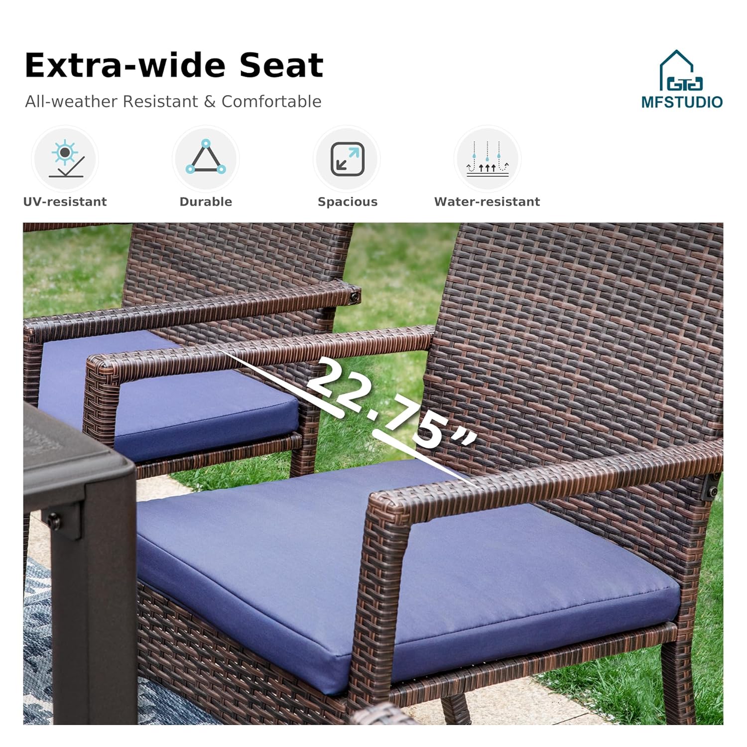 7 Piece Outdoor Dining Set, 60 - Outdoor Furniture Dining Set review and price