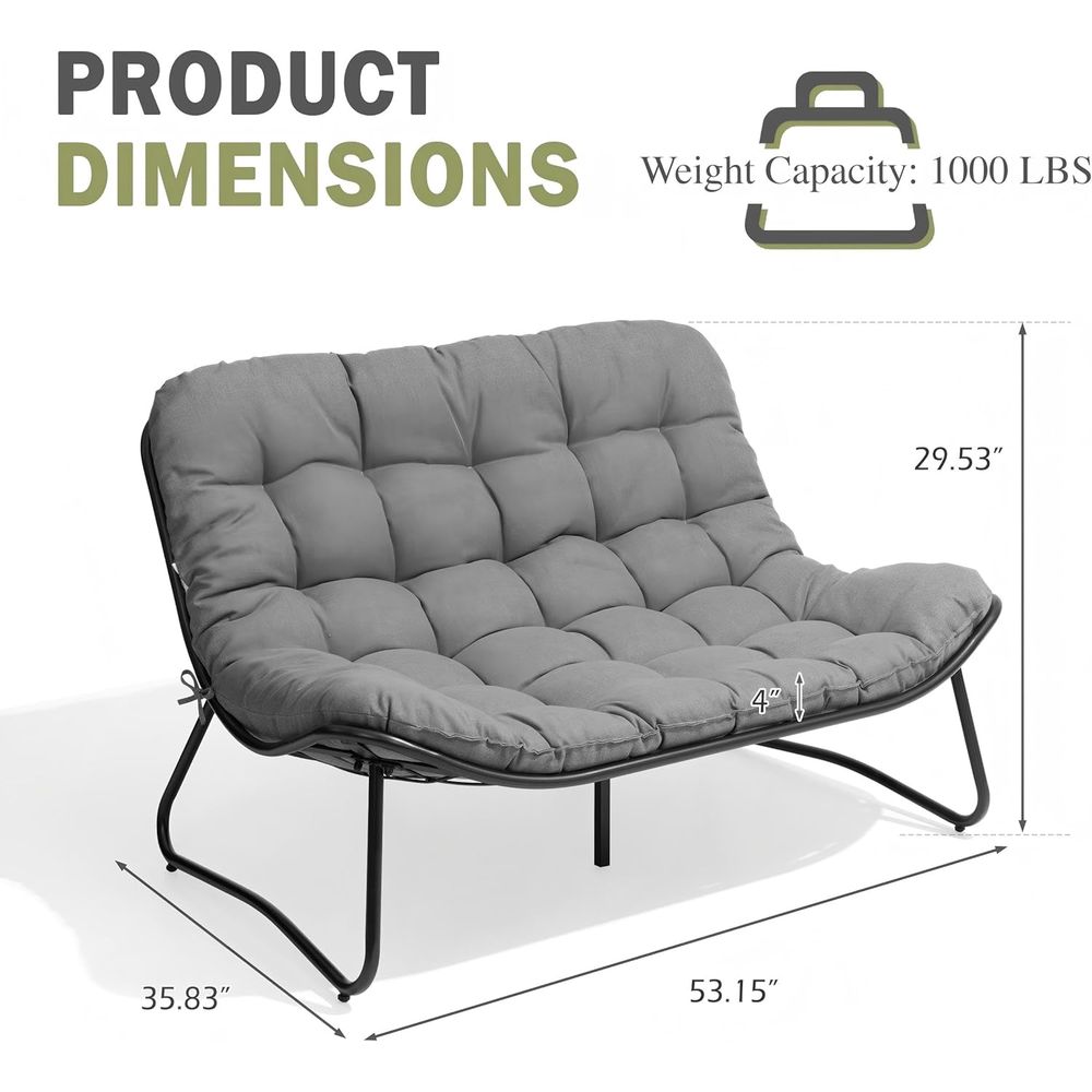 Outdoor Loveseat, 2-Seat Soa w - Outdoor Furniture Loveseat review and price