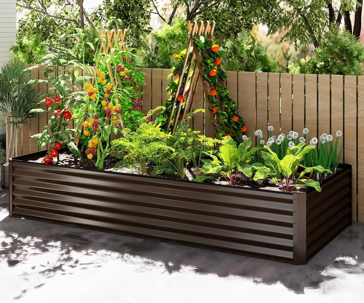 8X4X1.5 Ft Galvanized Raised G - Planter Raised Metal review and price