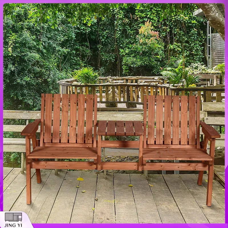2 Seater Wooden Garden Bench O - Outdoor Furniture Loveseat review and price