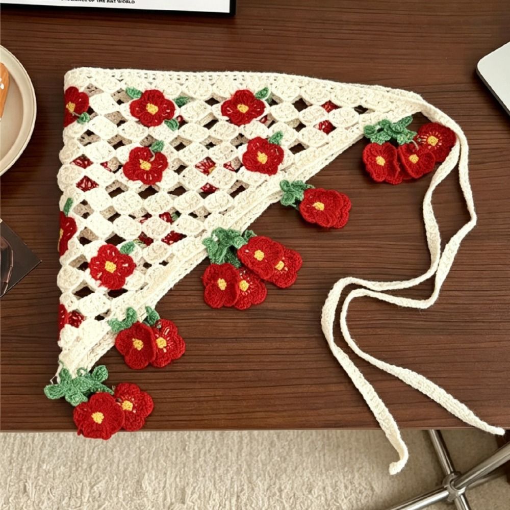 Elegant Floral Knitted Flower  - Outdoor Furniture Decor review and price