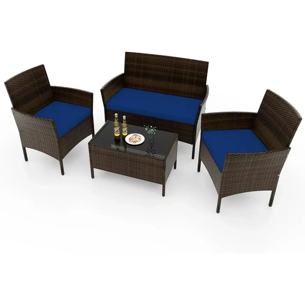 4-Piece Outdoor Patio Furnitur - Outdoor Furniture Loveseat review and price