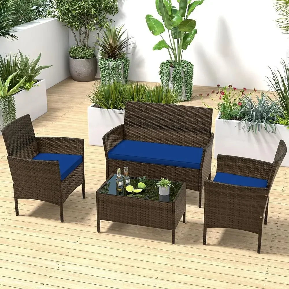 4-Piece Outdoor Patio Furnitur - Outdoor Furniture Loveseat review and price
